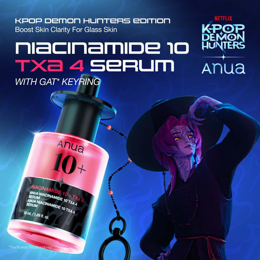Anua KPOP Demon Hunters Niacinamide 10 TXA 4 Serum 50ml مصل أنوا كيه بوب ديمون هانترز نياسيناميد 10 تي اكس ايه 4 - Princess Cosmetics Qatar