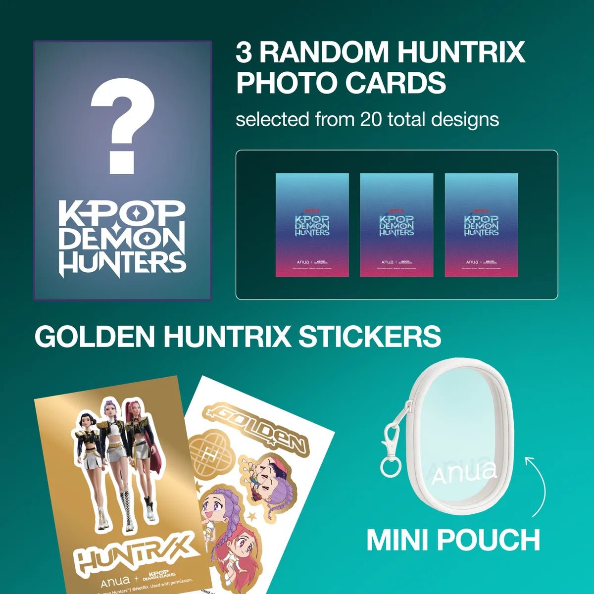 Anua Kpop Demon Hunters PDRN Glow Discovery Set مجموعة أنوا كيبوب ديمون هانترز بي دي آر إن جلو ديسكفري - Princess Cosmetics Qatar
