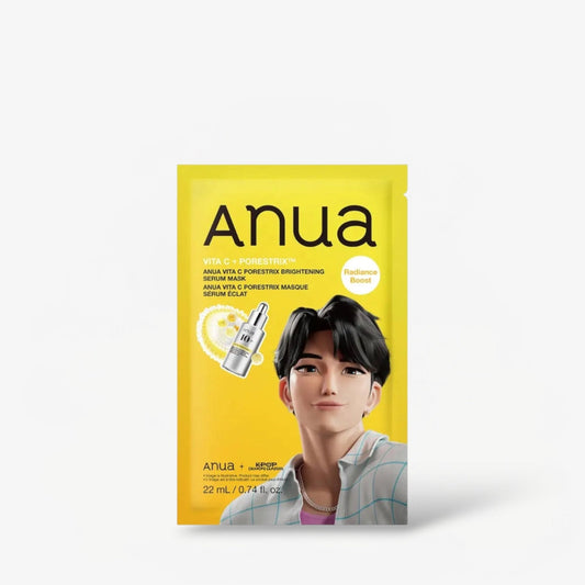 Anua Kpop Demon Hunters Vita C Porestrix Brightening Serum Mask (1 Sheet) قناع سيروم تفتيح المسام كيبوب صائدو الشياطين فيتامين سي بورستريكس - Princess Cosmetics Qatar