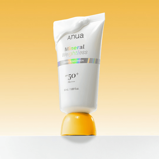 Anua Mineral Weightless Finish Sunscreen 50ml واقي الشمس المعدني الخفيف الوزن من أنوا - Princess Cosmetics Qatar