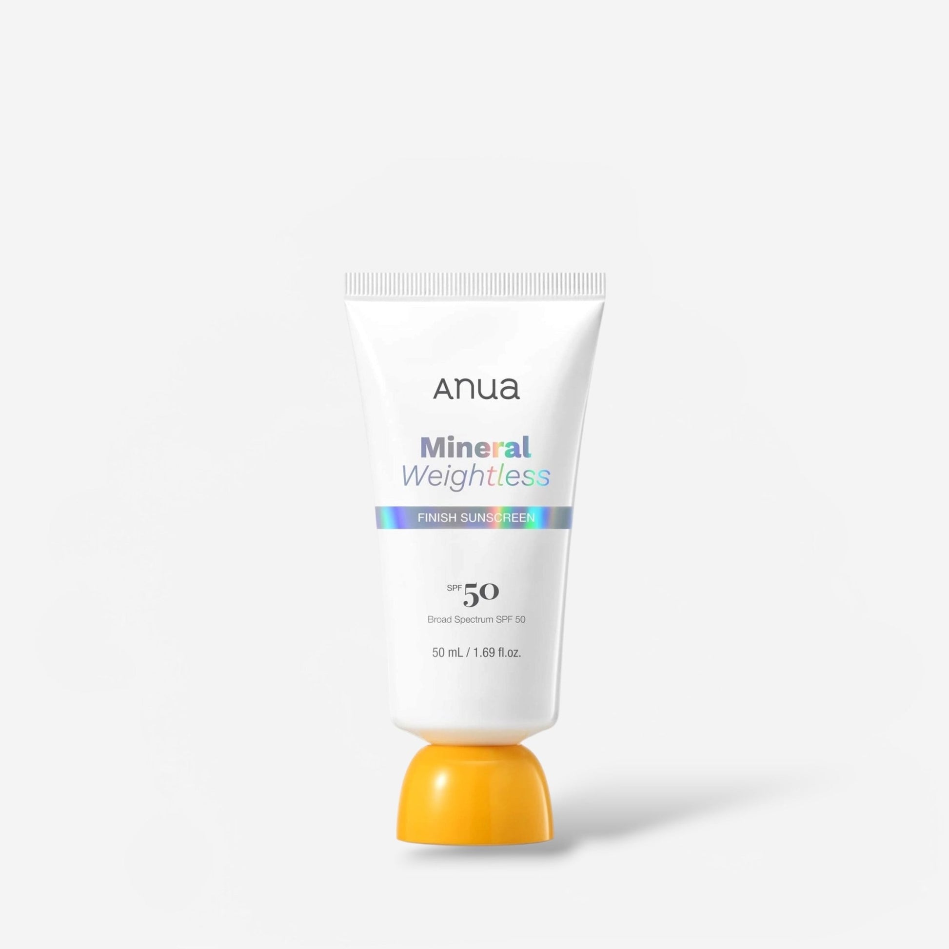 Anua Mineral Weightless Finish Sunscreen 50ml واقي الشمس المعدني الخفيف الوزن من أنوا - Princess Cosmetics Qatar