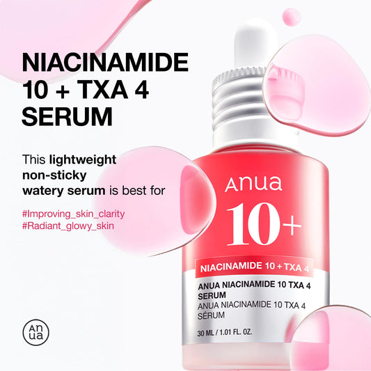 Anua Niacinamide 10% + TXA 4% Dark Spot Correcting Serum 30ml أنوا نياسيناميد 10٪ + TXA 4٪ مصل تصحيح البقع الداكنة - Princess Cosmetics Qatar