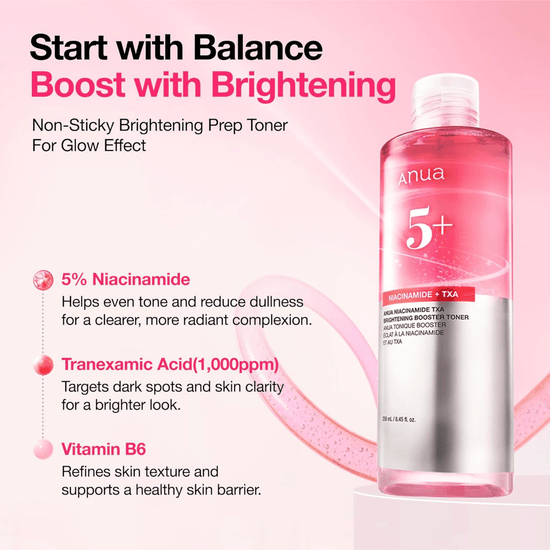 Anua Niacinamide TXA Brightening Booster Toner تونر أنوا نياسيناميد TXA المعزز للتفتيح - Princess Cosmetics Qatar