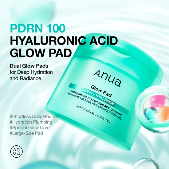 Anua PDRN 100 Hyaluronic Acid Glow Pad (60 Pads) أنوا PDRN 100 وسادة توهج حمض الهيالورونيك - Princess Cosmetics Qatar