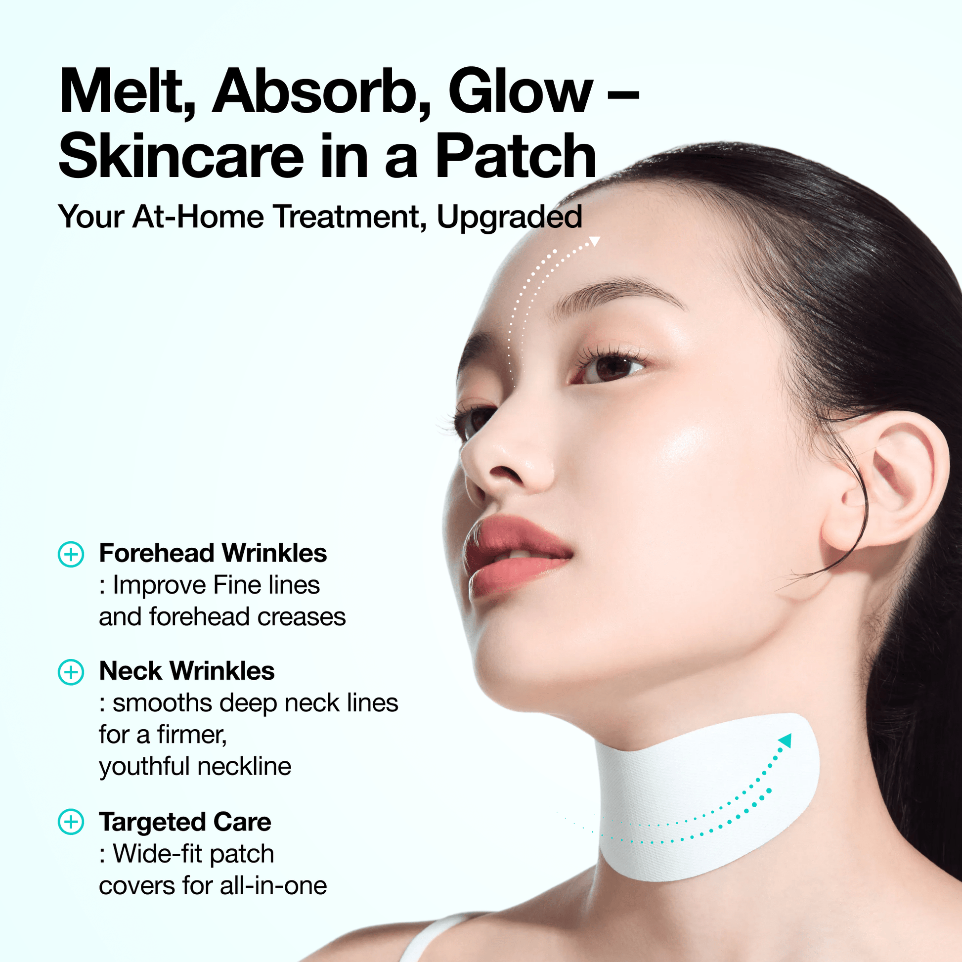 Anua PDRN Collagen Melting Patch For Neck (4 Patches) لصقة أنوا بي دي آر إن الكولاجينية المذابة للرقبة - Princess Cosmetics Qatar