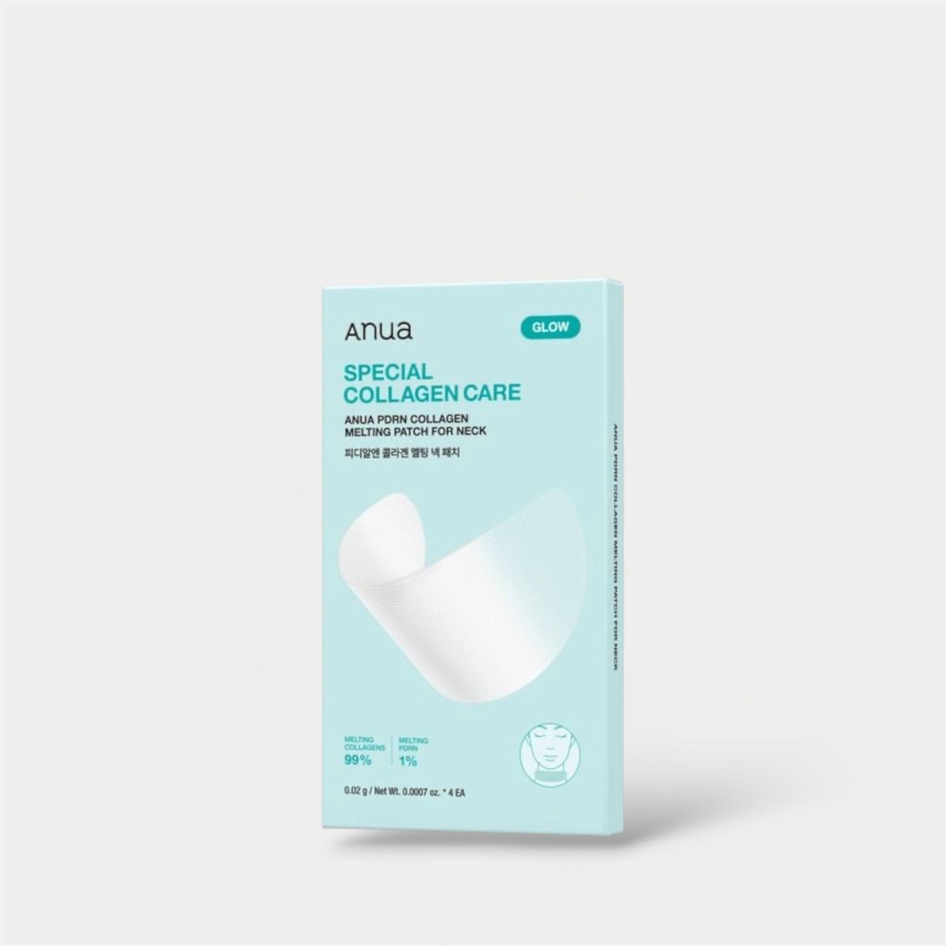 Anua PDRN Collagen Melting Patch For Neck (4 Patches) لصقة أنوا بي دي آر إن الكولاجينية المذابة للرقبة - Princess Cosmetics Qatar