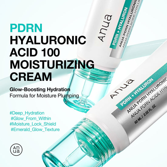 Anua PDRN Hyaluronic Acid 100 Moisturizing Cream 60ml كريم مرطب بحمض الهيالورونيك 100 من أنوا بي دي آر إن - Princess Cosmetics Qatar