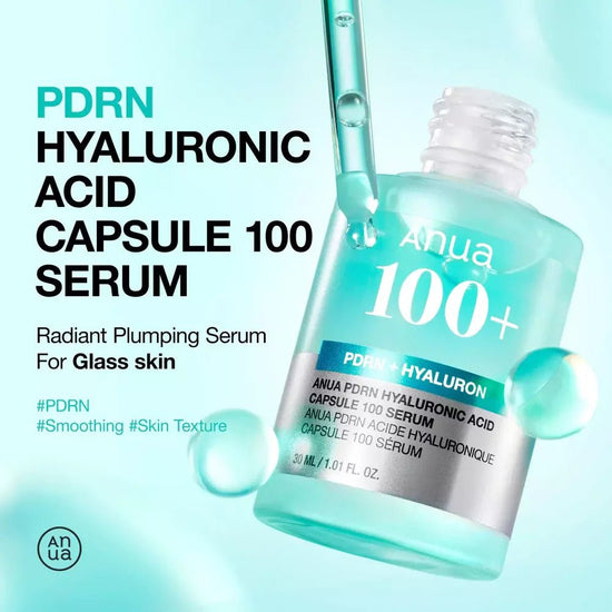 Anua PDRN Hyaluronic Acid Capsule 100 Serum 30ml أنوا PDRN كبسولة حمض الهيالورونيك 100 مصل - Princess Cosmetics Qatar