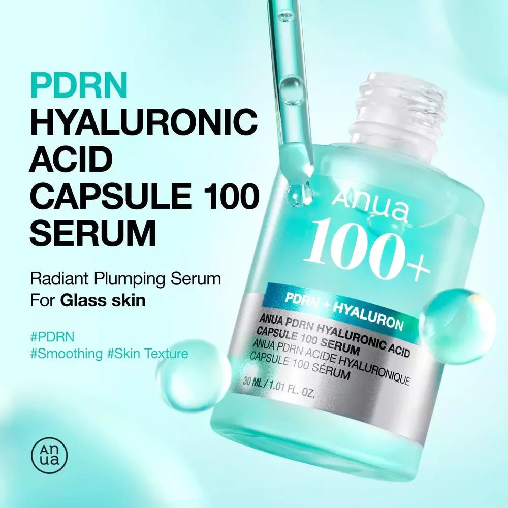 Anua PDRN Hyaluronic Acid Capsule 100 Serum 30ml أنوا PDRN كبسولة حمض الهيالورونيك 100 مصل - Princess Cosmetics Qatar