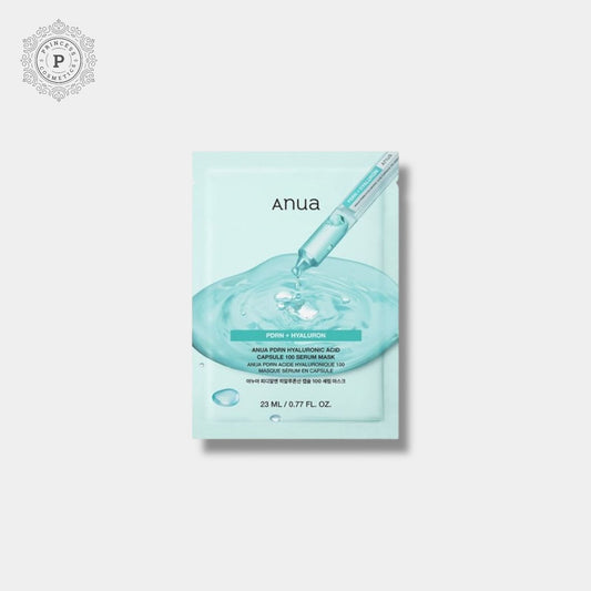 Anua PDRN Hyaluronic Acid Capsule 100 Serum Mask (1 Sheet) قناع مصل كبسولات حمض الهيالورونيك من أنوا بي دي آر إن ١٠٠ - Princess Cosmetics Qatar