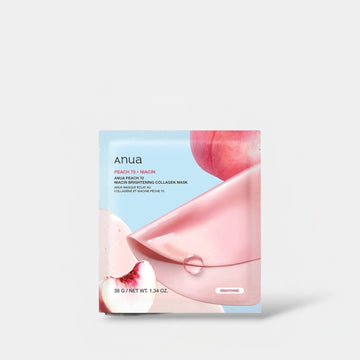 Anua Peach 70 Niacin Brightening Collagen Mask (1 Sheet) قناع أنوا بيش 70 نياسين لتفتيح البشرة والكولاجين - Princess Cosmetics Qatar
