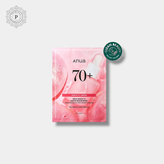 Anua Peach 70 Niacin Serum Mask (1 Sheet) أنوا الخوخ 70 قناع مصل النياسين - Princess Cosmetics Qatar