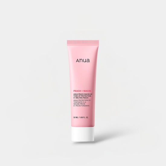 Anua Peach Niacin UV Tone Up Protection - Melting Peach 50ml حماية من الأشعة فوق البنفسجية من أنوا بيتش نياسين - خوخ ذائب - Princess Cosmetics Qatar
