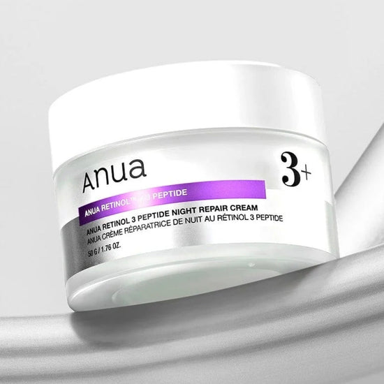 Anua Retinol 3 Peptide Night Repair Cream 50g كريم أنوا ريتينول 3 ببتيد الليلي لإصلاح البشرة - Princess Cosmetics Qatar