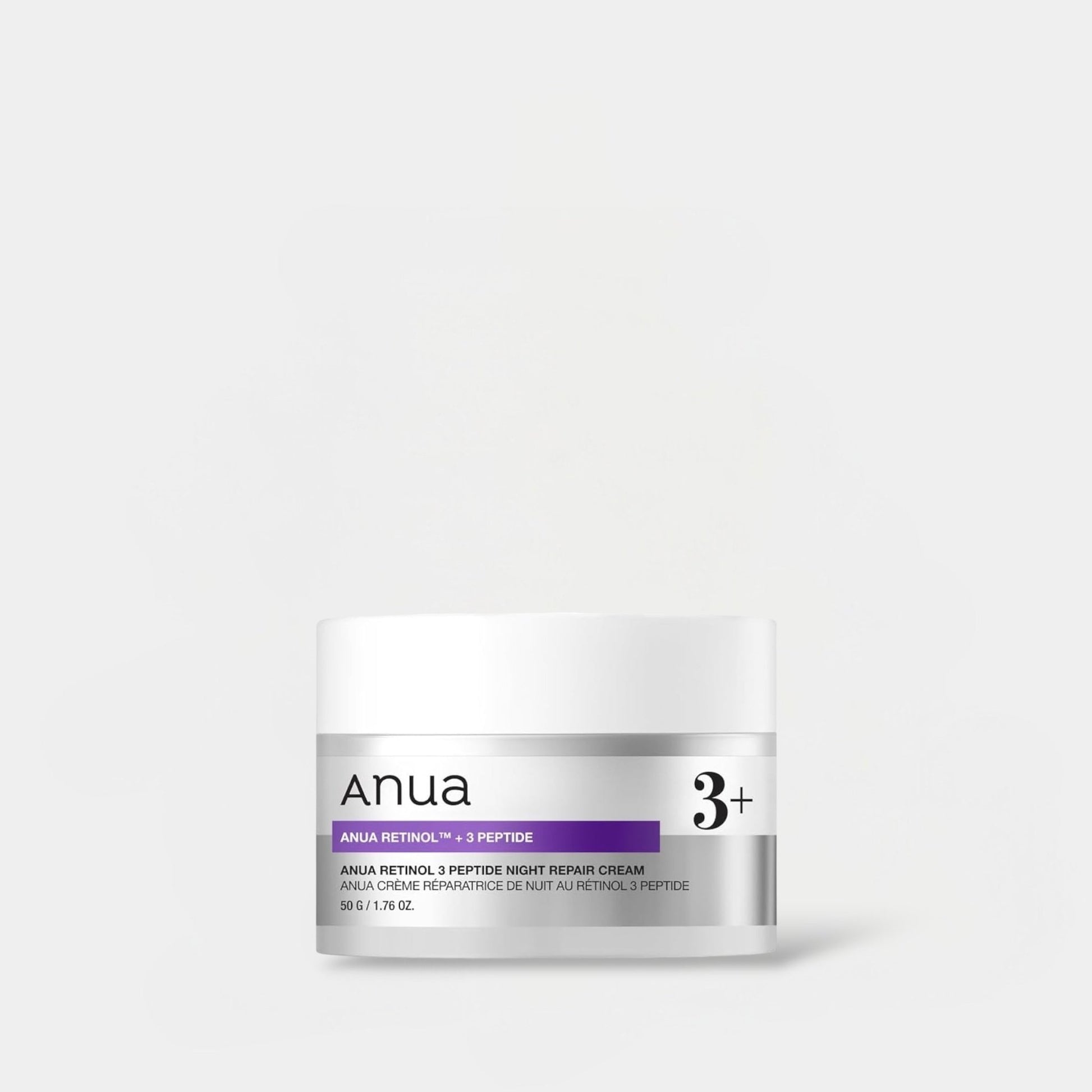 Anua Retinol 3 Peptide Night Repair Cream 50g كريم أنوا ريتينول 3 ببتيد الليلي لإصلاح البشرة - Princess Cosmetics Qatar