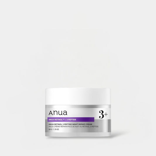 Anua Retinol 3 Peptide Night Repair Cream 50g كريم أنوا ريتينول 3 ببتيد الليلي لإصلاح البشرة - Princess Cosmetics Qatar