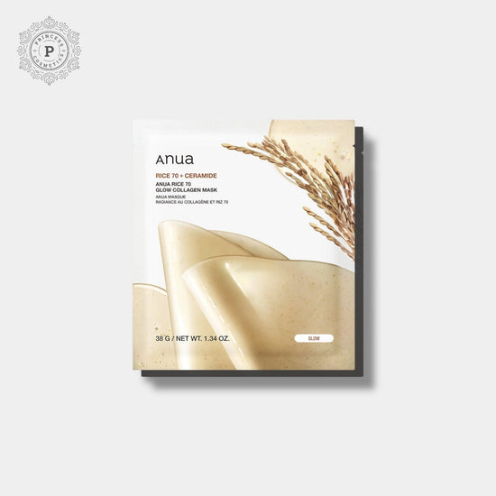 Anua Rice 70 Glow Collagen Mask (1 Sheet) قناع الكولاجين المتوهج من أنوا رايس 70 - Princess Cosmetics Qatar