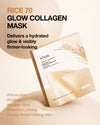 Anua Rice 70 Glow Collagen Mask (1 Sheet) قناع الكولاجين المتوهج من أنوا رايس 70 - Princess Cosmetics Qatar