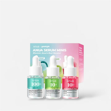 Anua Serum Minis (10ml x 3ea) مجموعة أنوا سيروم مصغرة - Princess Cosmetics Qatar