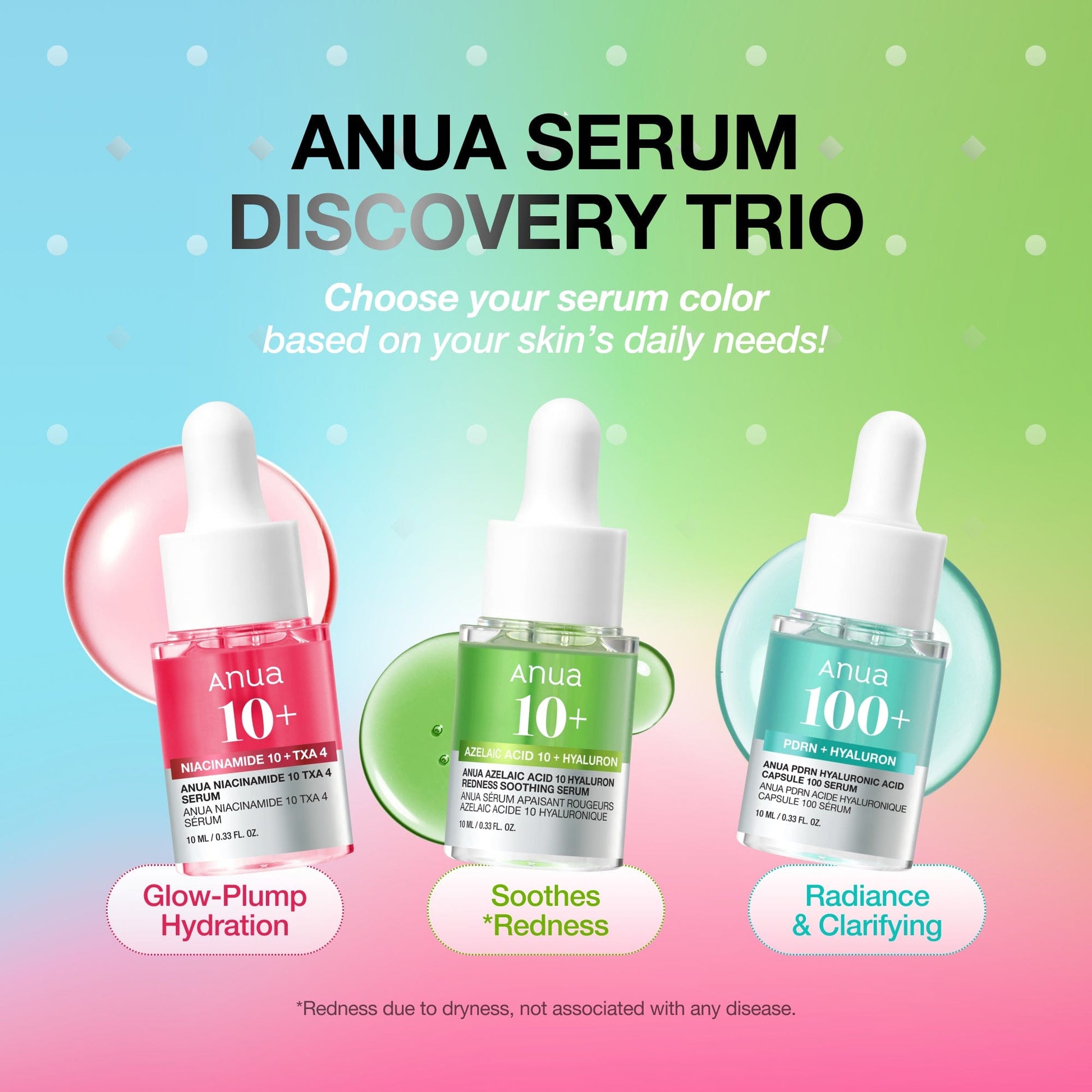 Anua Serum Minis (10ml x 3ea) سيروم أنوا ميني - Princess Cosmetics Qatar
