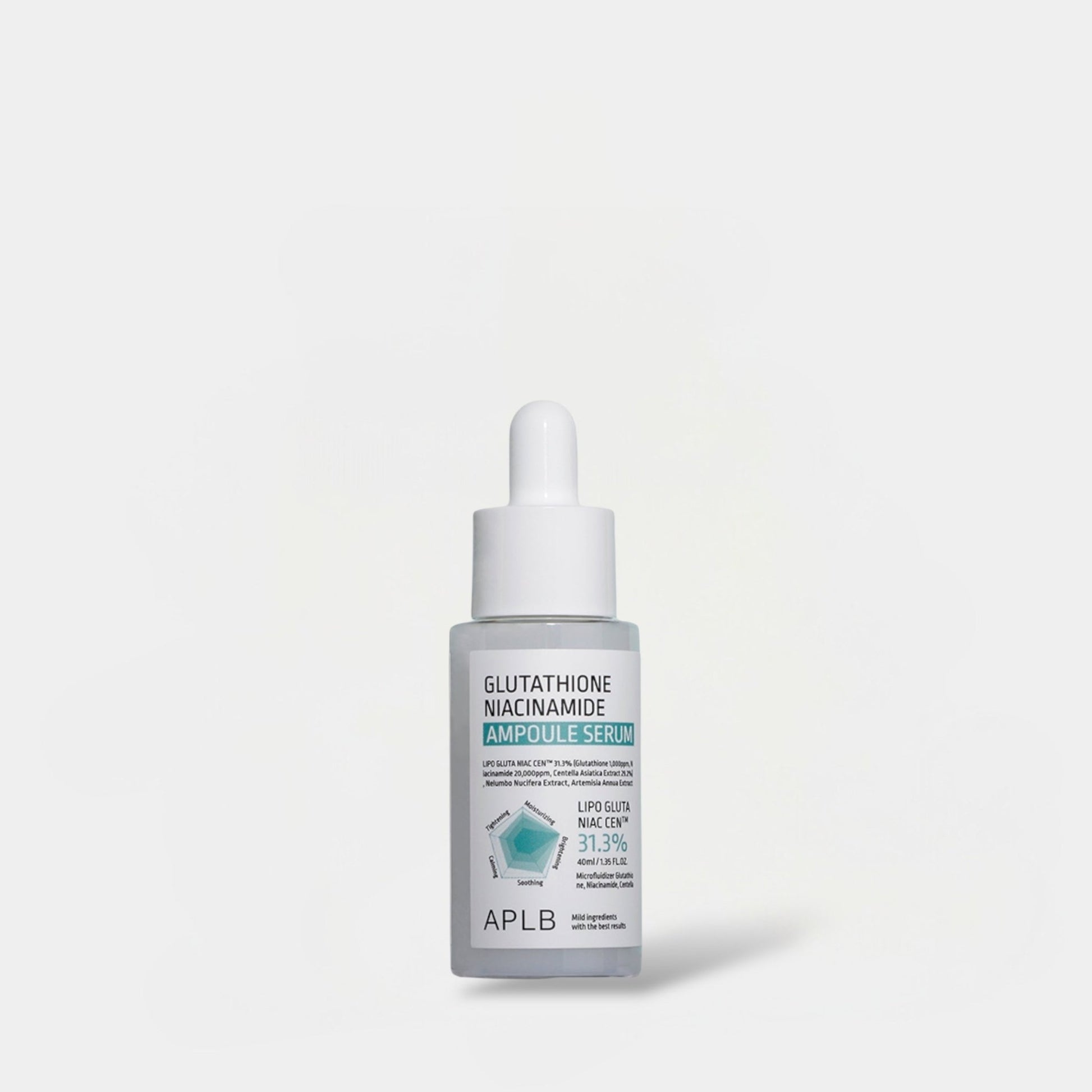 APLB Glutathione Niacinamide Ampoule Serum 40ml مصل أمبولة الجلوتاثيون والنياسيناميد من APLB - Princess Cosmetics Qatar