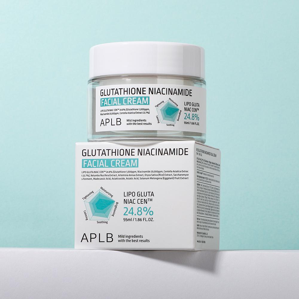 APLB Glutathione Niacinamide Facial Cream 55ml. أ.ب.ل.ب كريم الوجه الجلوتاثيون النياسيناميد 55 مل - Princess Cosmetics Qatar