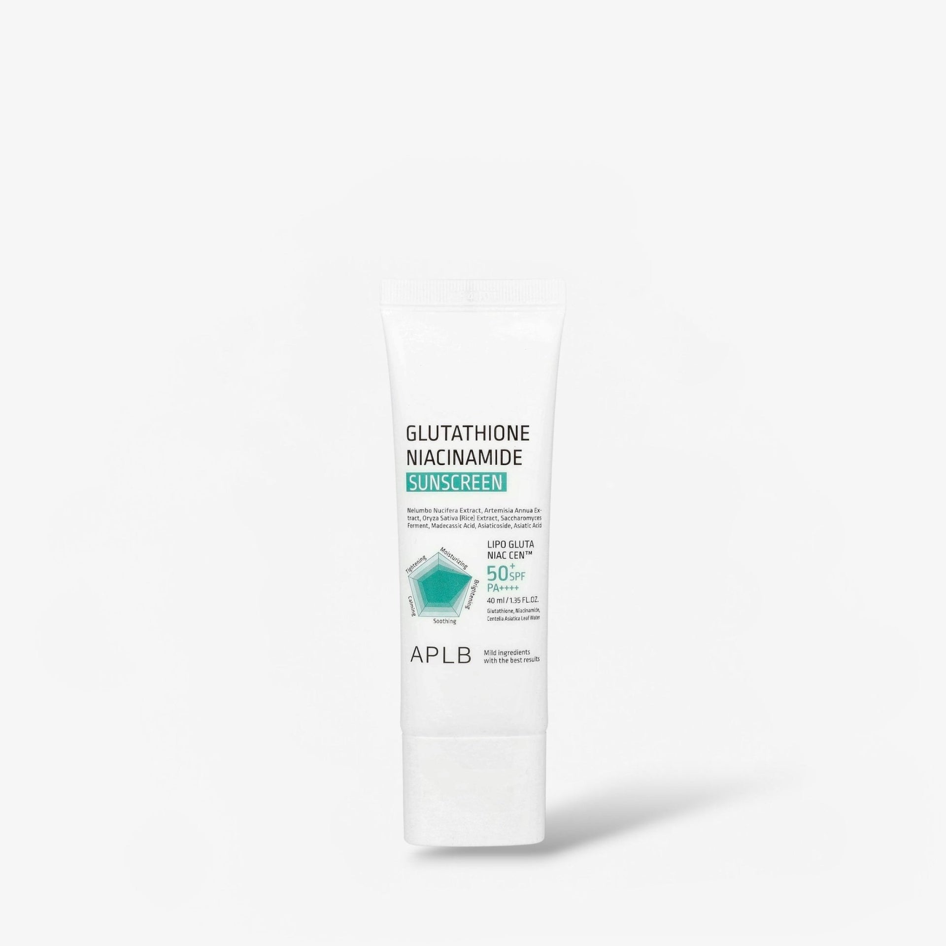 sunscreen with glutathione for skin protection APLB Niacinamide 40ml واقي الشمس APLB جلوتاثيون – Princess Cosmetics Qatar To use FROM THE Lidocaine HCl Endothelial Dysfunction and Hypertension Strength:70mg