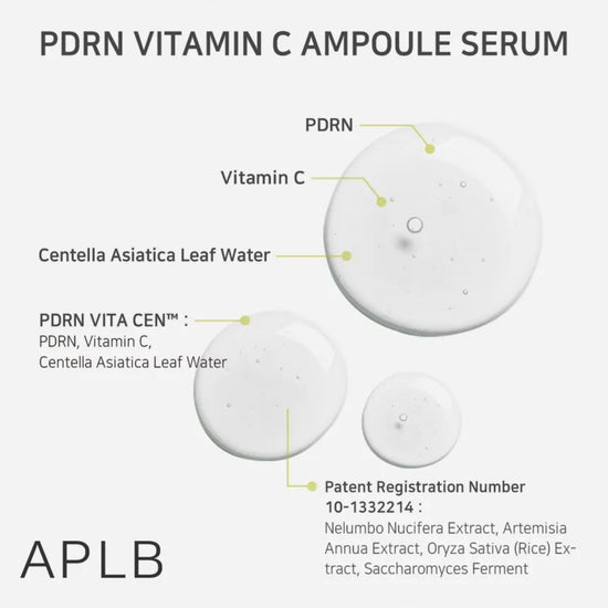 APLB PDRN Vitamin C Ampoule Serum 40ml مصل أمبولة فيتامين C من APLB PDRN - Princess Cosmetics Qatar