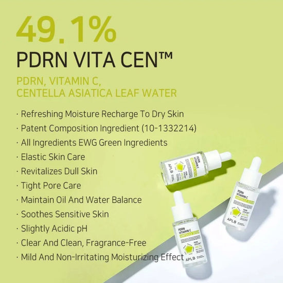 APLB PDRN Vitamin C Ampoule Serum 40ml مصل أمبولة فيتامين C من APLB PDRN - Princess Cosmetics Qatar