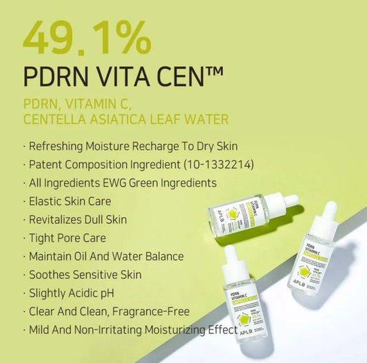 APLB PDRN Vitamin C Ampoule Serum 40ml مصل أمبولة فيتامين C من APLB PDRN - Princess Cosmetics Qatar