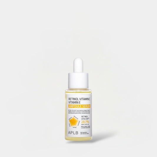 APLB Retinol Vitamin C Vitamin E Ampoule Serum 40ml مصل أمبولة فيتامين C وفيتامين E من APLB ريتينول - Princess Cosmetics Qatar