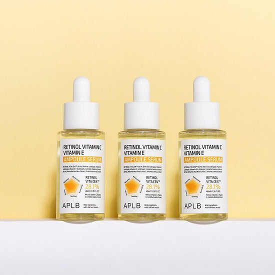 APLB Retinol Vitamin C Vitamin E Ampoule Serum 40ml مصل أمبولة فيتامين C وفيتامين E من APLB ريتينول - Princess Cosmetics Qatar
