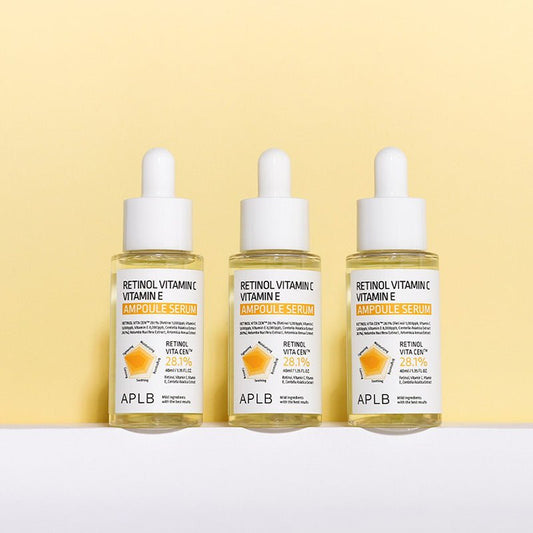 APLB Retinol Vitamin C Vitamin E Ampoule Serum 40ml مصل أمبولة فيتامين C وفيتامين E من APLB ريتينول - Princess Cosmetics Qatar