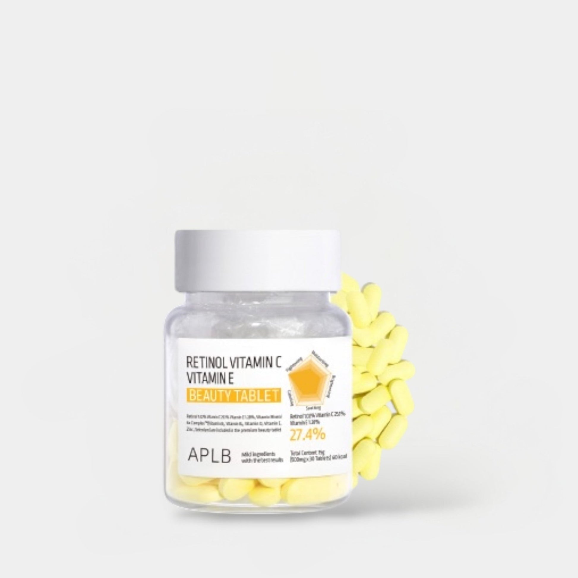APLB Retinol Vitamin C Vitamin E Beauty Tablets (30 Tablets) APLB ريتينول فيتامين سي فيتامين ه أقراص الجمال - Princess Cosmetics Qatar