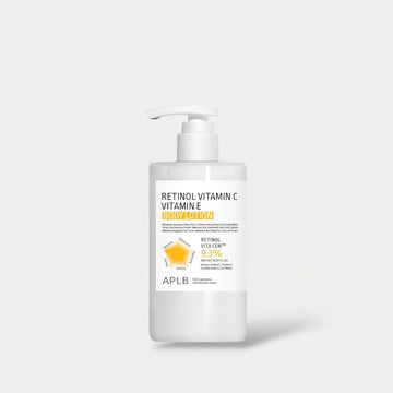 APLB Retinol Vitamin C Vitamin E Body Lotion 300ml لوشن للجسم من APLB يحتوي على الريتينول وفيتامين سي وفيتامين إي - Princess Cosmetics Qatar