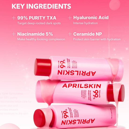 April Skin TXA Niacinamide 99 Milky Toner 150ml تونر حليبي أبريل سكين TXA نياسيناميد 99 - Princess Cosmetics Qatar