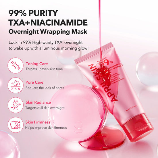 April Skin TXA Niacinamide 99 Night Wrapping Mask 80ml قناع أبريل سكين الليلي نياسيناميد TXA 99 - Princess Cosmetics Qatar