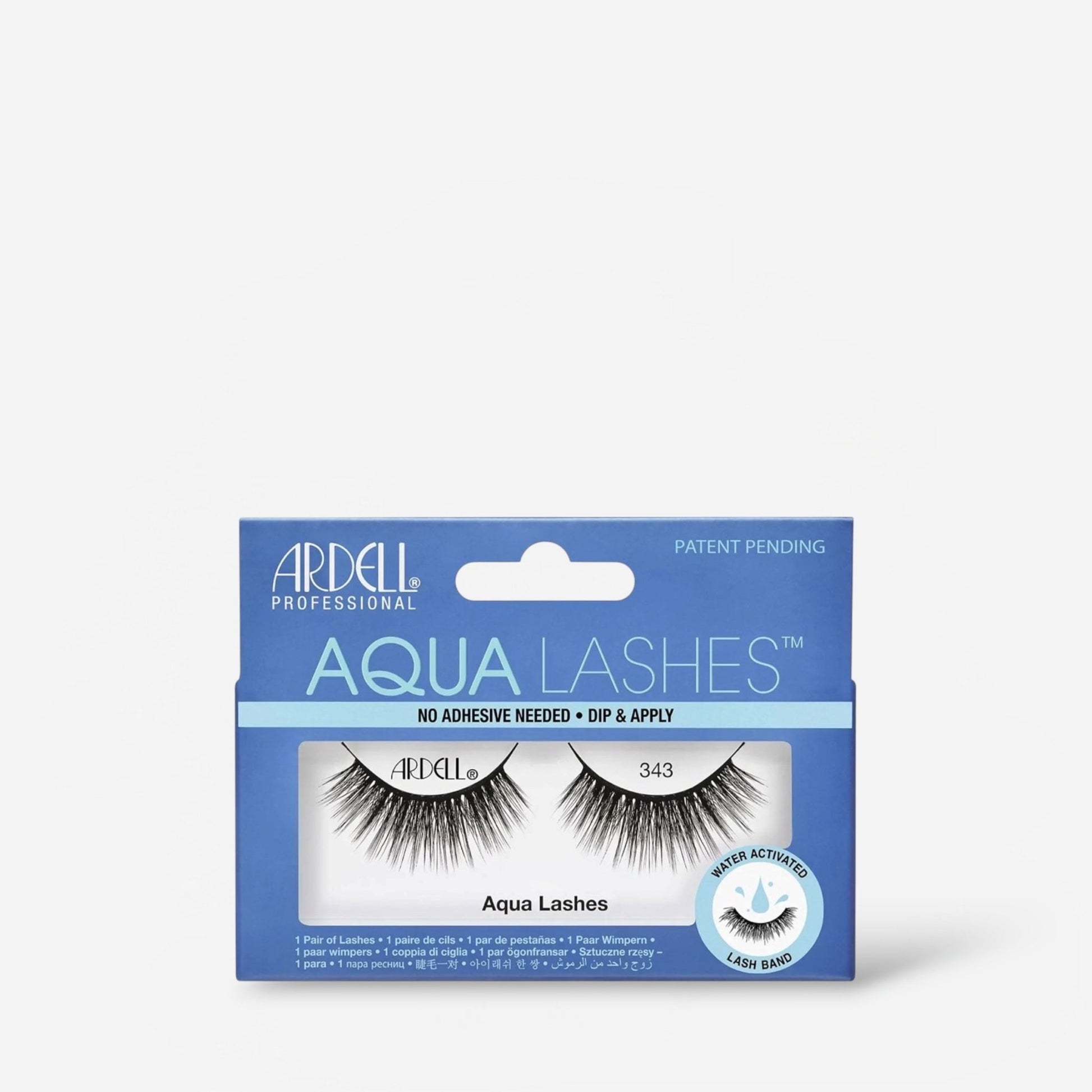 Ardell Aqua Lashes - 343 (1 Pair) رموش أرديل أكوا - 343 (زوج واحد) - Princess Cosmetics Qatar