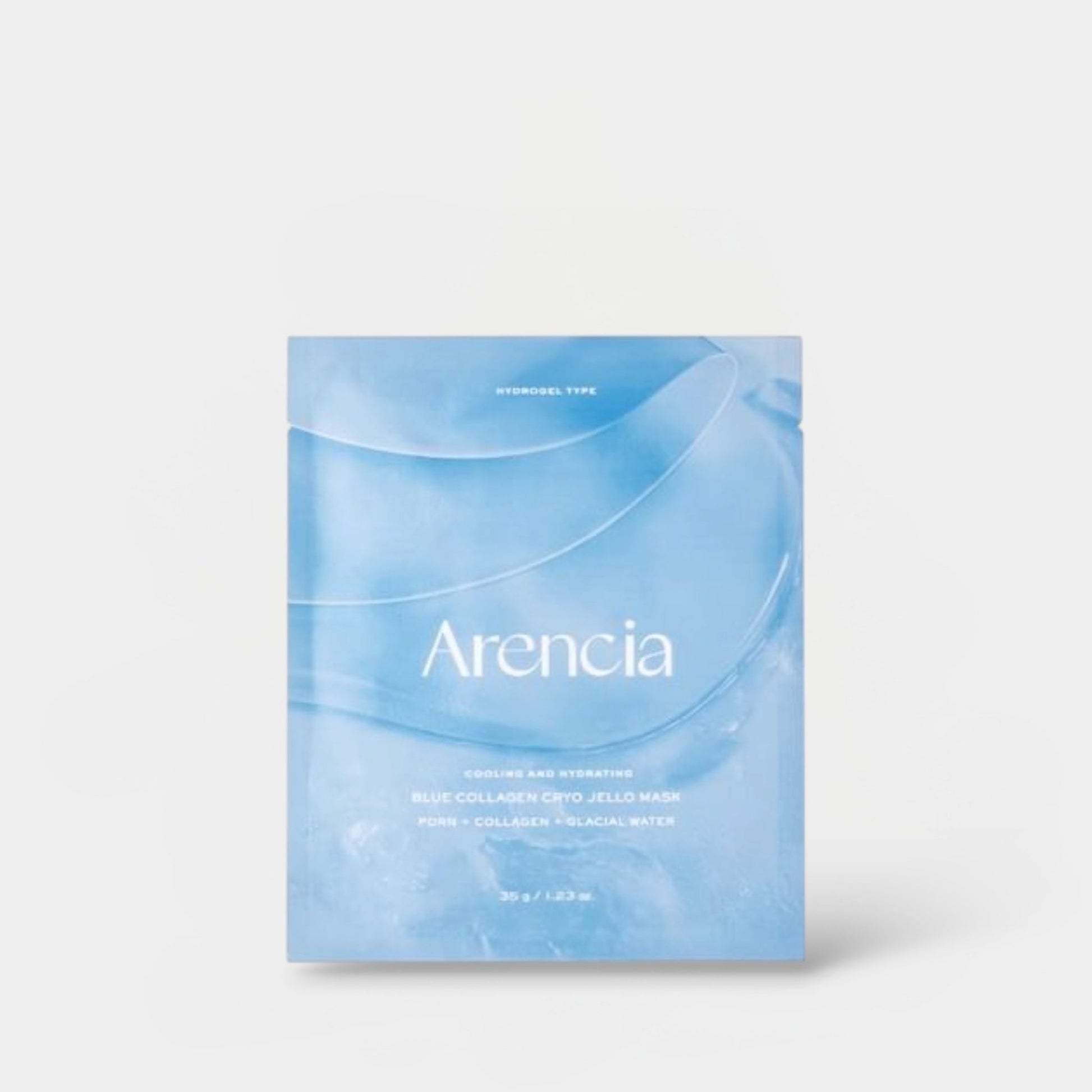Arencia Blue Collagen Cryo Jello Mask (1 Sheet) قناع أرينسيا الأزرق بالكولاجين بتقنية التبريد الجيلاتيني - Princess Cosmetics Qatar