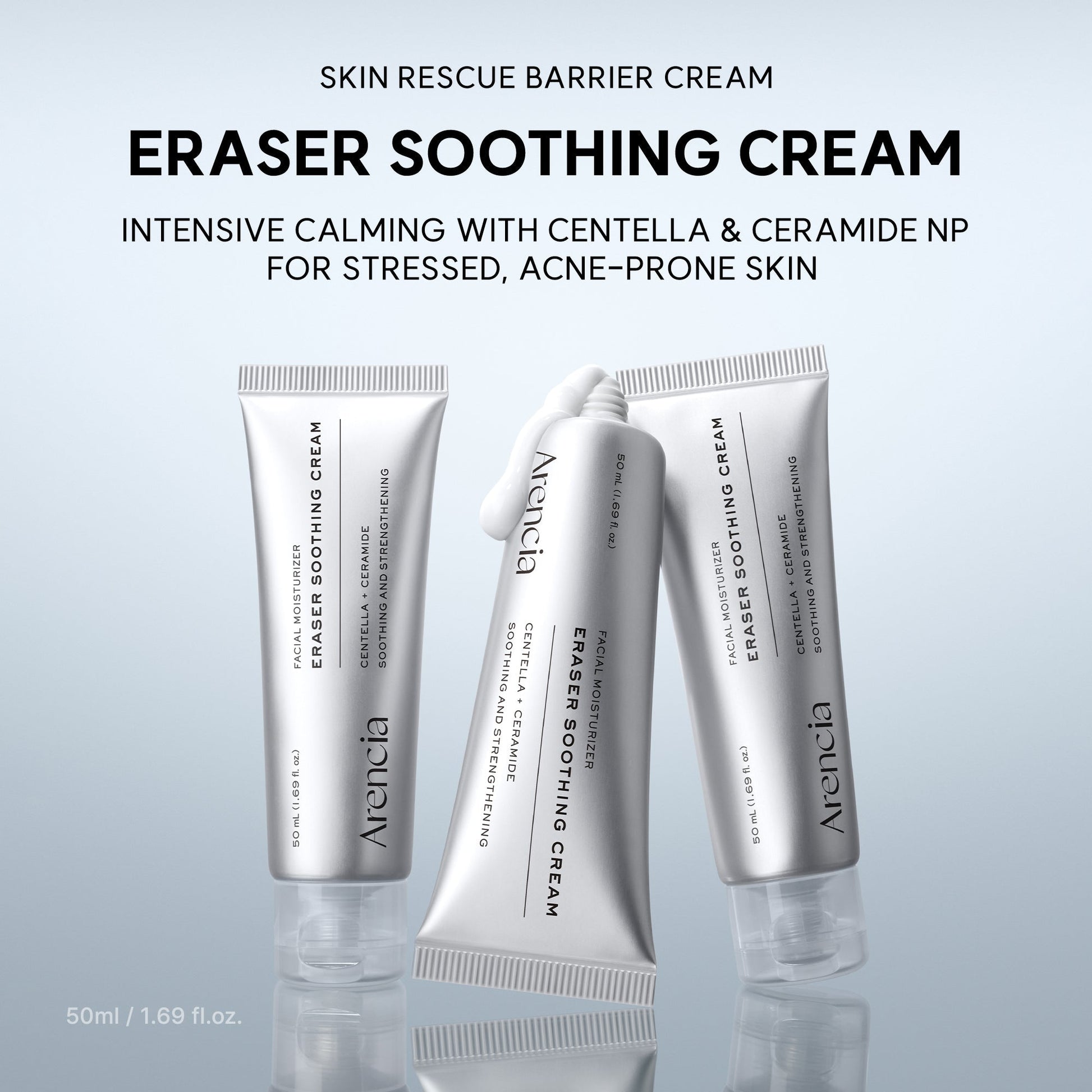 Arencia Eraser Soothing Cream 50ml كريم أرينسيا إريزر المهدئ - Princess Cosmetics Qatar