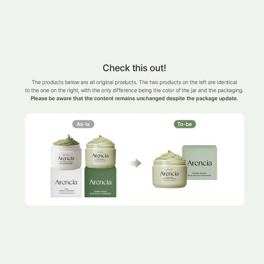 Arencia Fresh Green Rice Mochi Cleanser 120g منظف موتشي الأرز الأخضر الطازج من أرينسيا - Princess Cosmetics Qatar