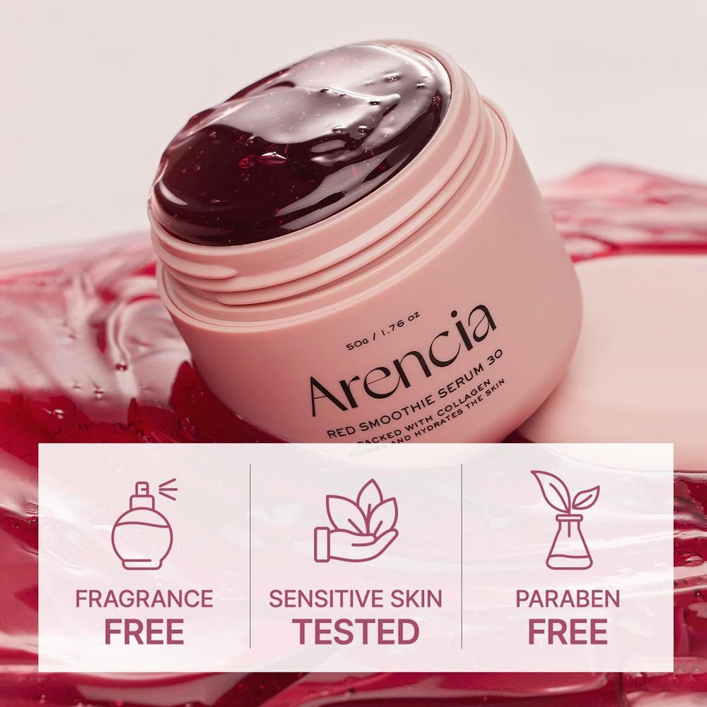 Arencia Fresh Red Smoothie Serum 30 50g سيروم أرينسيا فريش ريد سموثي 30 - Princess Cosmetics Qatar