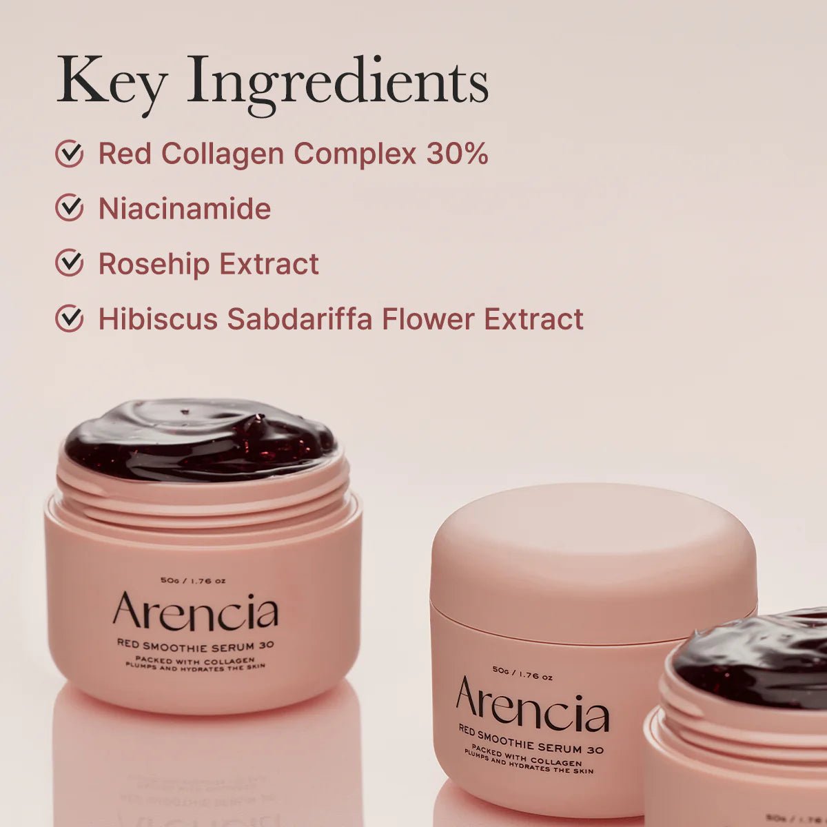 Arencia Fresh Red Smoothie Serum 30 50g سيروم أرينسيا فريش ريد سموثي 30 - Princess Cosmetics Qatar