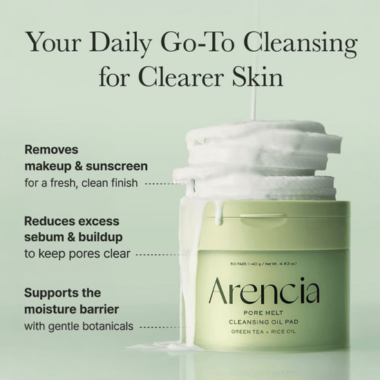 Arencia Pore Melt Cleansing Oil Pad (50 Pads) وسادة زيتية لتنظيف المسام من أرينسيا - Princess Cosmetics Qatar