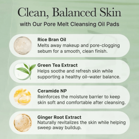 Arencia Pore Melt Cleansing Oil Pad (50 Pads) وسادة زيتية لتنظيف المسام من أرينسيا - Princess Cosmetics Qatar
