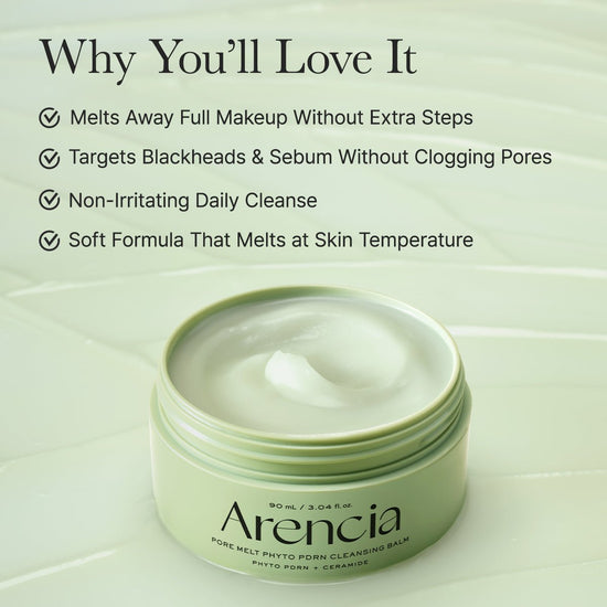 Arencia Pore Melt Phyto PDRN Cleansing Balm 90ml بلسم التنظيف أرينسيا بور ميلت فيتو بي دي آر إن - Princess Cosmetics Qatar