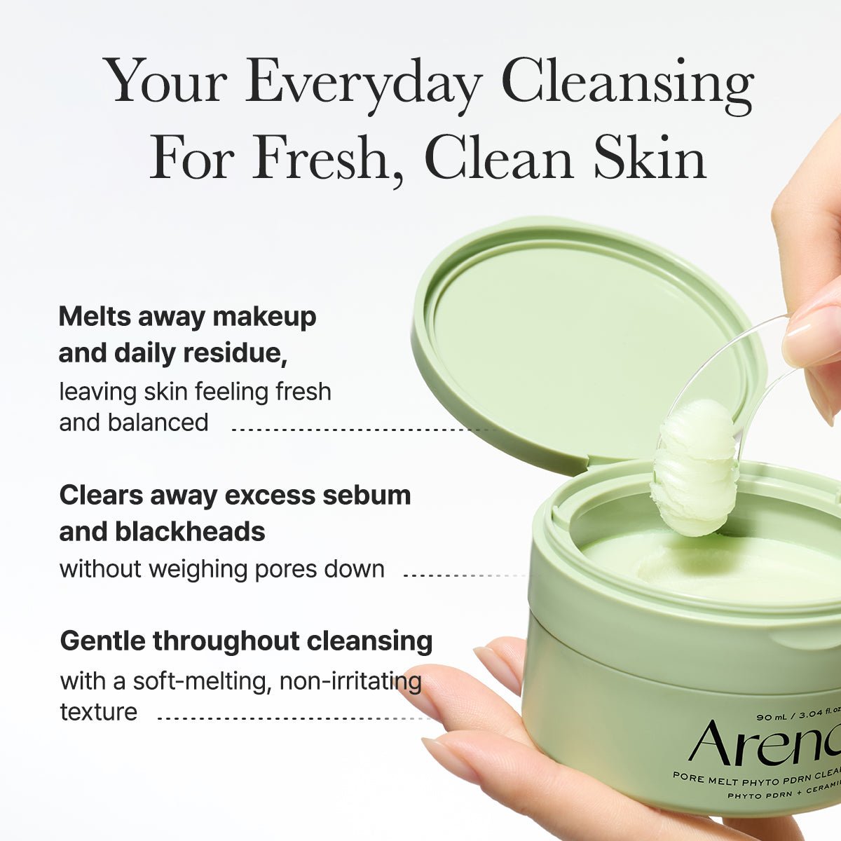 Arencia Pore Melt Phyto PDRN Cleansing Balm 90ml بلسم التنظيف أرينسيا بور ميلت فيتو بي دي آر إن - Princess Cosmetics Qatar