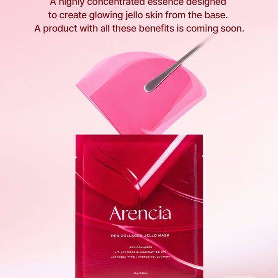 Arencia Red Collagen Jello Mask (1 Sheet) قناع أرينسيا الأحمر بالكولاجين الجيلي - Princess Cosmetics Qatar