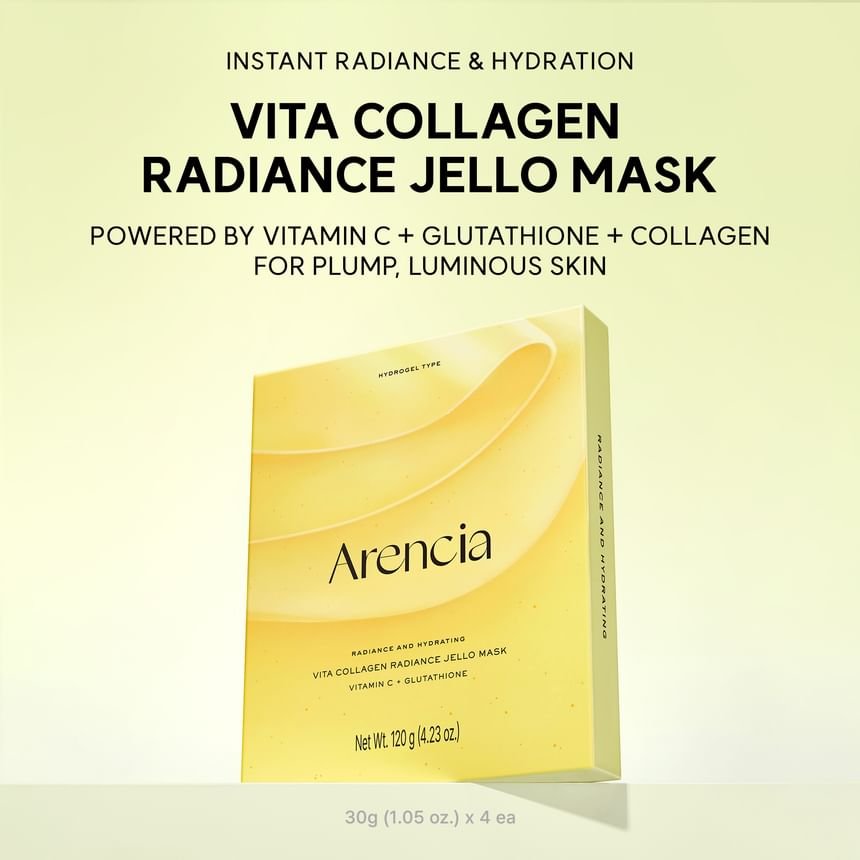 Arencia Vita Collagen Radiance Jello Mask (1 Sheet) قناع جيلي أرينسيا فيتا كولاجين راديانس - Princess Cosmetics Qatar