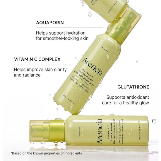 Arencia Vitamin C Glutathione Skin Booster Skin Mist 100ml بخاخ أرينسيا المعزز للبشرة بفيتامين سي والجلوتاثيون - Princess Cosmetics Qatar